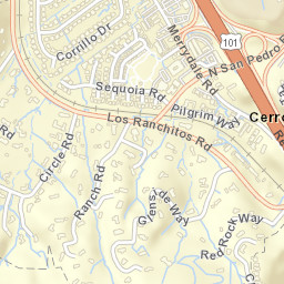 Los Ranchitos California Street Map