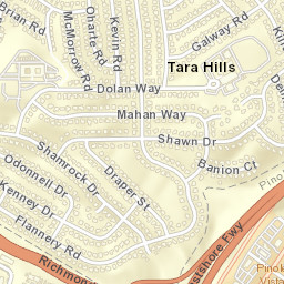 Tara Hills California Street Map