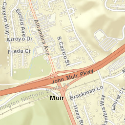 Muir California Street Map