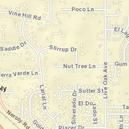 Neroly California Street Map
