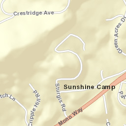 Sunshine Camp California Street Map