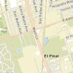 El Pinal California Street Map