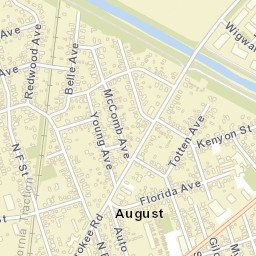 August California Street Map