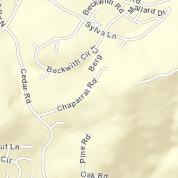 Greenley Oaks California Street Map