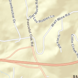 Peaceful Valley California Street Map