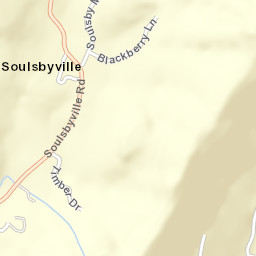 Soulsbyville California Street Map