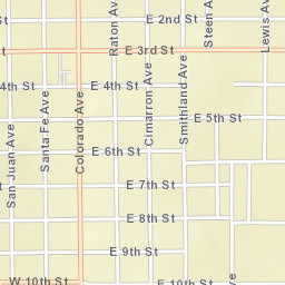 La Junta Street Map