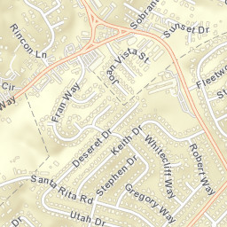 El Sobrante California Street Map