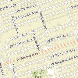 2144 Inman Ave Stockton CA 95204 Street Map