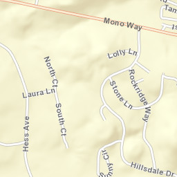 Mono Village California Street Map