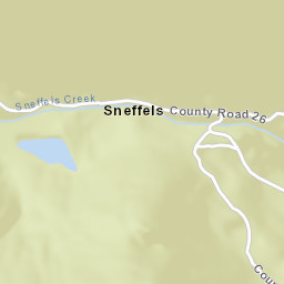 Sneffels Colorado Street Map