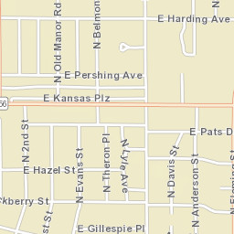 1500-1598 E Kansas Ave, Garden City, KS Street Map