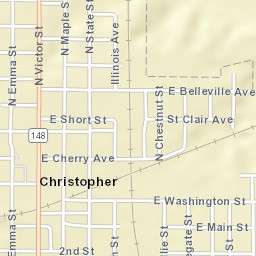 South Victor Street, Christopher, IL 62822 Street Map
