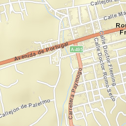 Rosal de la Frontera Street Map