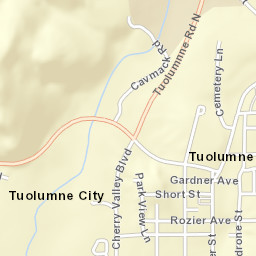 Tuolumne City California Street Map
