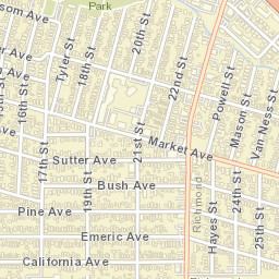 1810-1814 Market Ave, San Pablo, CA Street Map