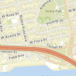 1700-1710 Monte Diablo Ave Stockton Street Map