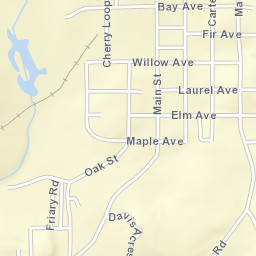 Tuolumne California Street Map