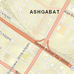 Ashgabat Street Map