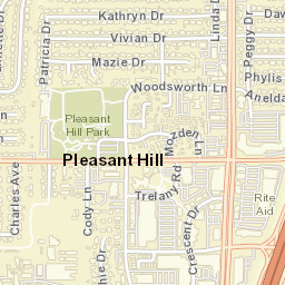 155-161 Vivian Dr Pleasant Hill CA Street Map