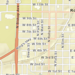 1003 N Pine St Rolla Missouri Street Map