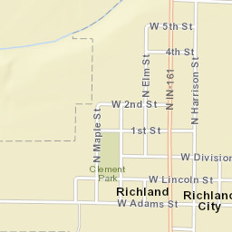 2301 Washington St Richland City IN Street Map
