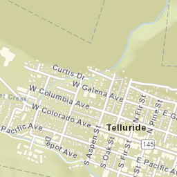 Telluride Street Map