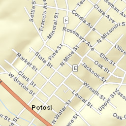 300-346 North Missouri Street Potosi MO Street Map