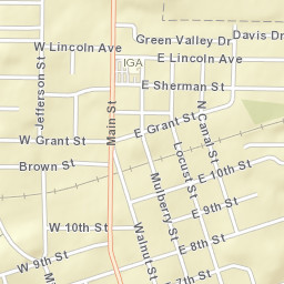 1084 Main St Mt Vernon Indiana Street Map