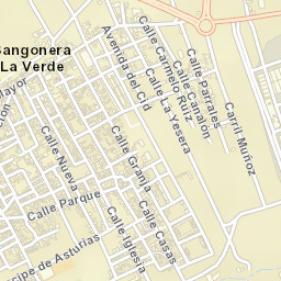 Sangonera la Verde Street Map