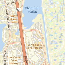 1737-1897 Redwood Hwy, Corte Madera, CA Street Map