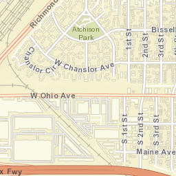 Atchison Village California Street Map