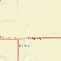 Farmington California Street Map