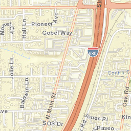 1277 Treat Blvd Walnut Creek CA Street Map