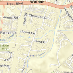 Waldon California Street Map