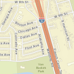 2552-2556 S Harrison St Stockton CA Street Map