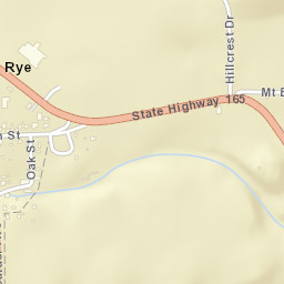 Rye Colorado Street Map