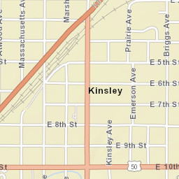 485 Prairie Ave Kinsley Kansas Street Map