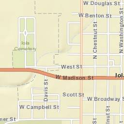 201-251 West Madison Avenue, Iola, KS Street Map