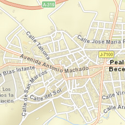 Peal de Becerro Street Map