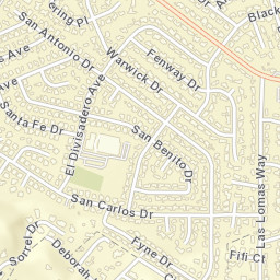 256-262 Los Banos Ave Walnut Creek Street Map