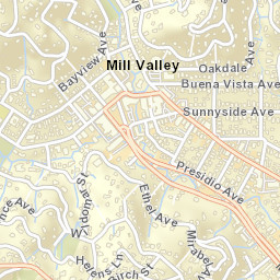 Mill Valley California Street Map