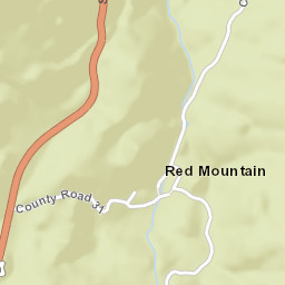 Red Mountain Colorado Street Map