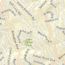 825-831 Santa Barbara Rd, Berkeley, CA Street Map