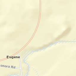 Eugene California Street Map