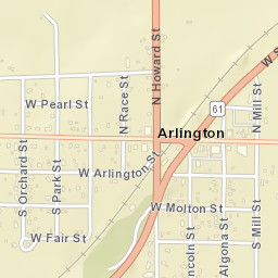 Howard St Arlington Kansas Street Map