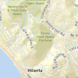 Hilarita California Street Map