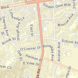 Lafayette California Street Map