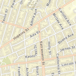 1600 Sacramento St, Berkeley, CA 94702, Street Map