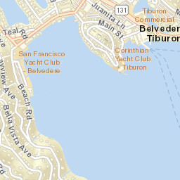 Tiburon California Street Map